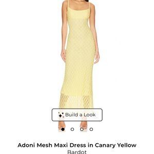 Bardot Adoni Mesh Maxi Dress in Yellow